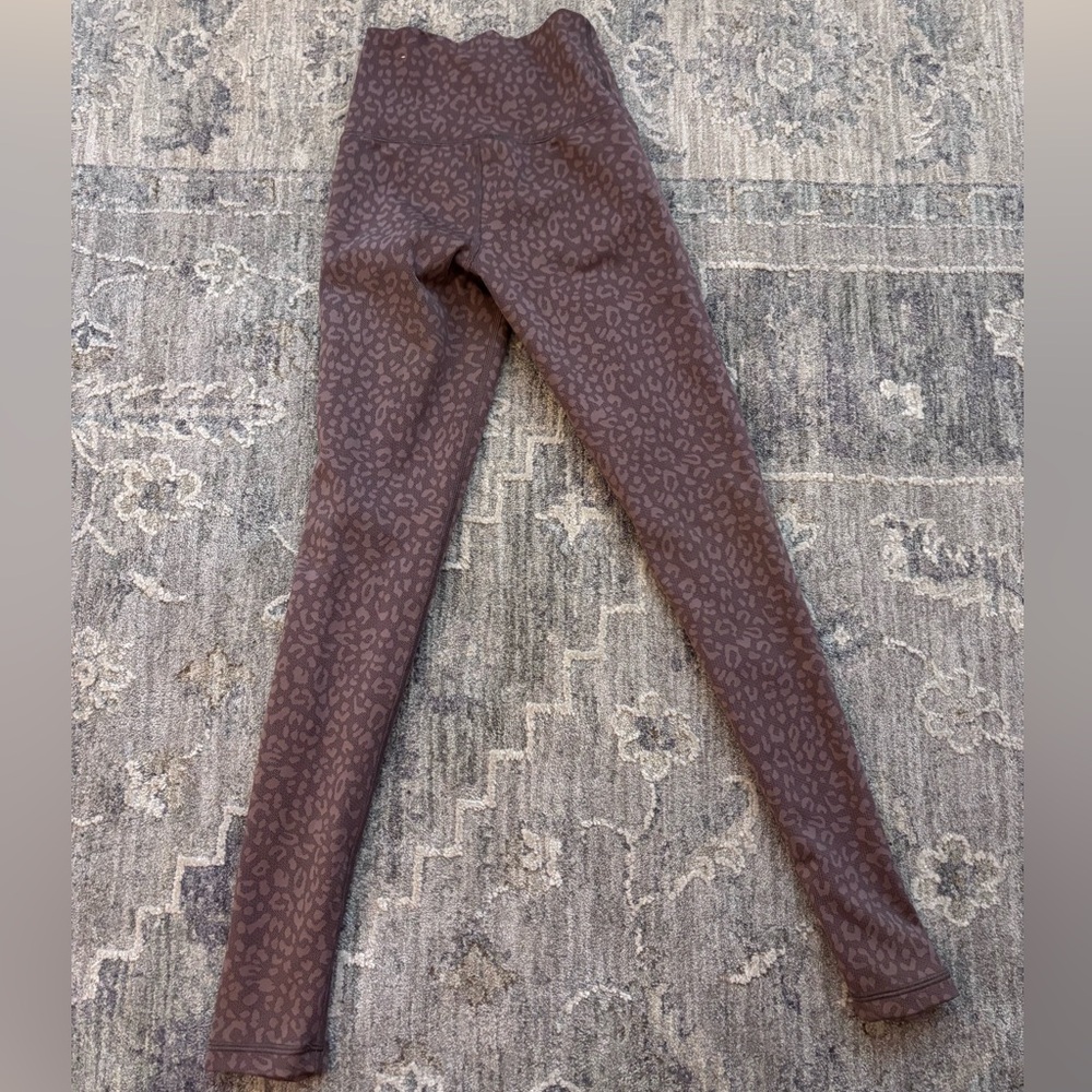 Brown Patterned Leggings
